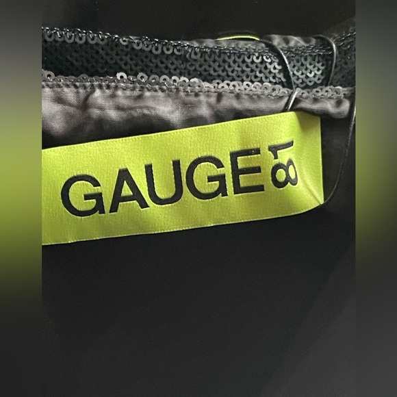 NWT Gauge 81 ALMORA Black sequin mini dress with ruching - Picture 6 of 15